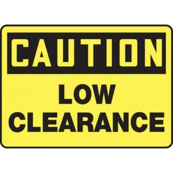 Accuform OSHA CAUTION SAFETY SIGN LOW MECR615XV MECR615XV - main